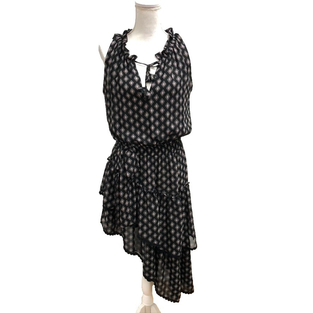Misa‎ Layered Lagenlook Dress Womens XS Black Artsy Sleeveless Whimsigoth